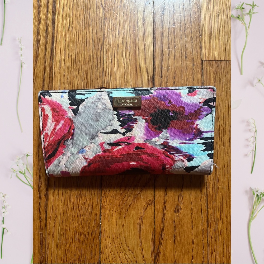 Kate Spade Abstract Floral Wallet